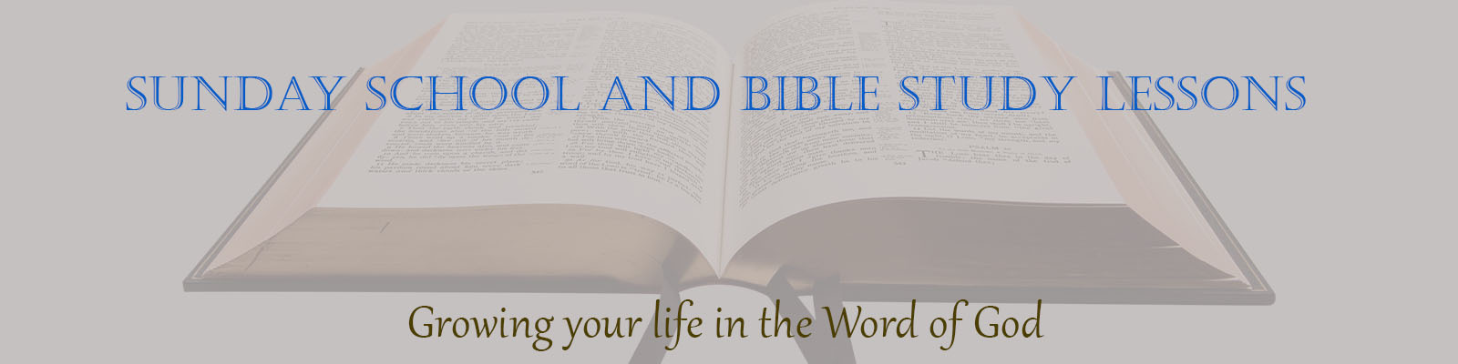 Sunday School And Bible Study Lessons | Mount Pleasant Baptist Church